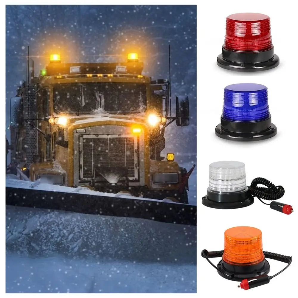 12V Car Emergency LED Lights 24 Warning Strobe Light Multifunctional Zpaxo