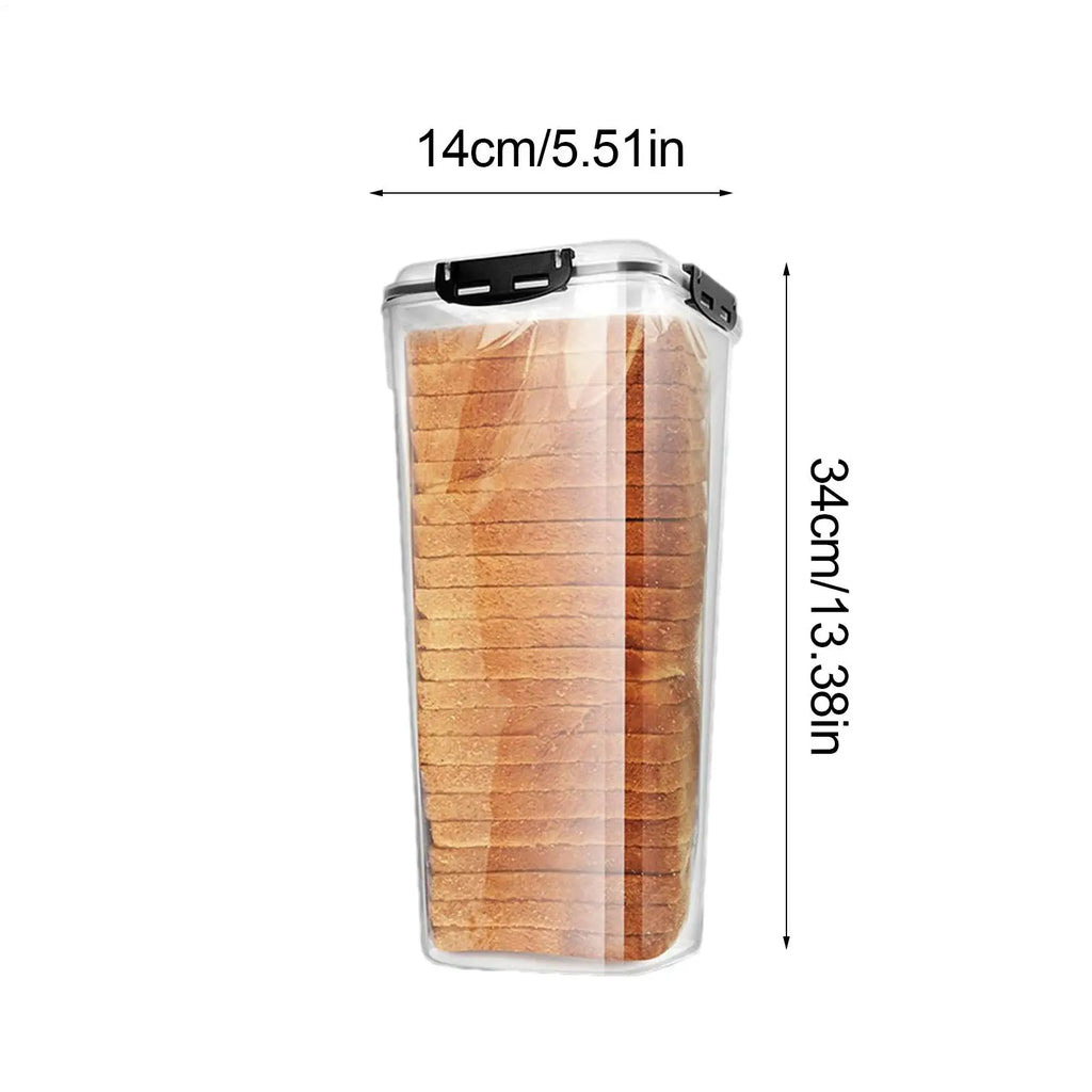 Bread Storage Container Clear Saver Airtight Lid Sandwich Keeper