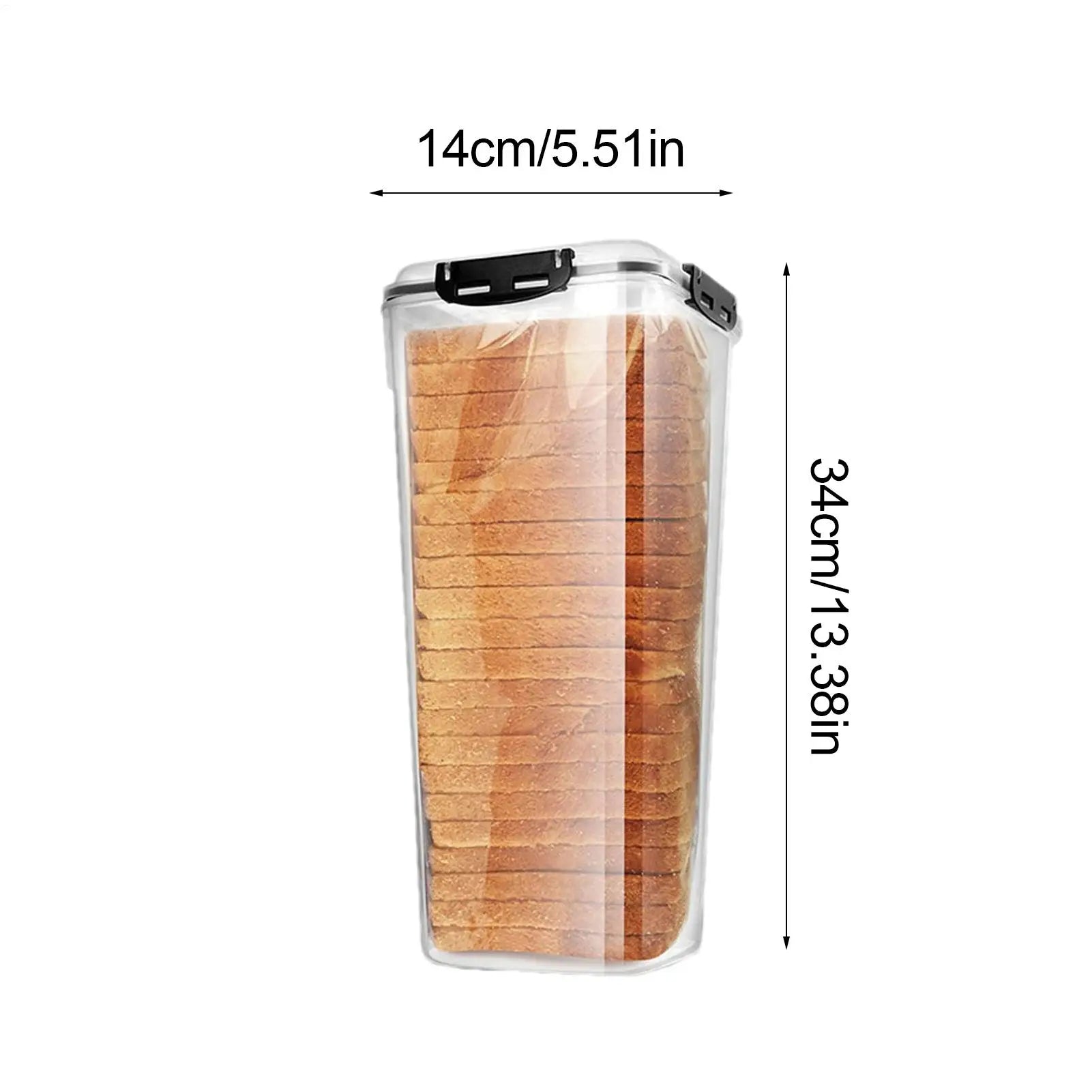 Bread Storage Container Clear Saver Airtight Lid Sandwich Keeper