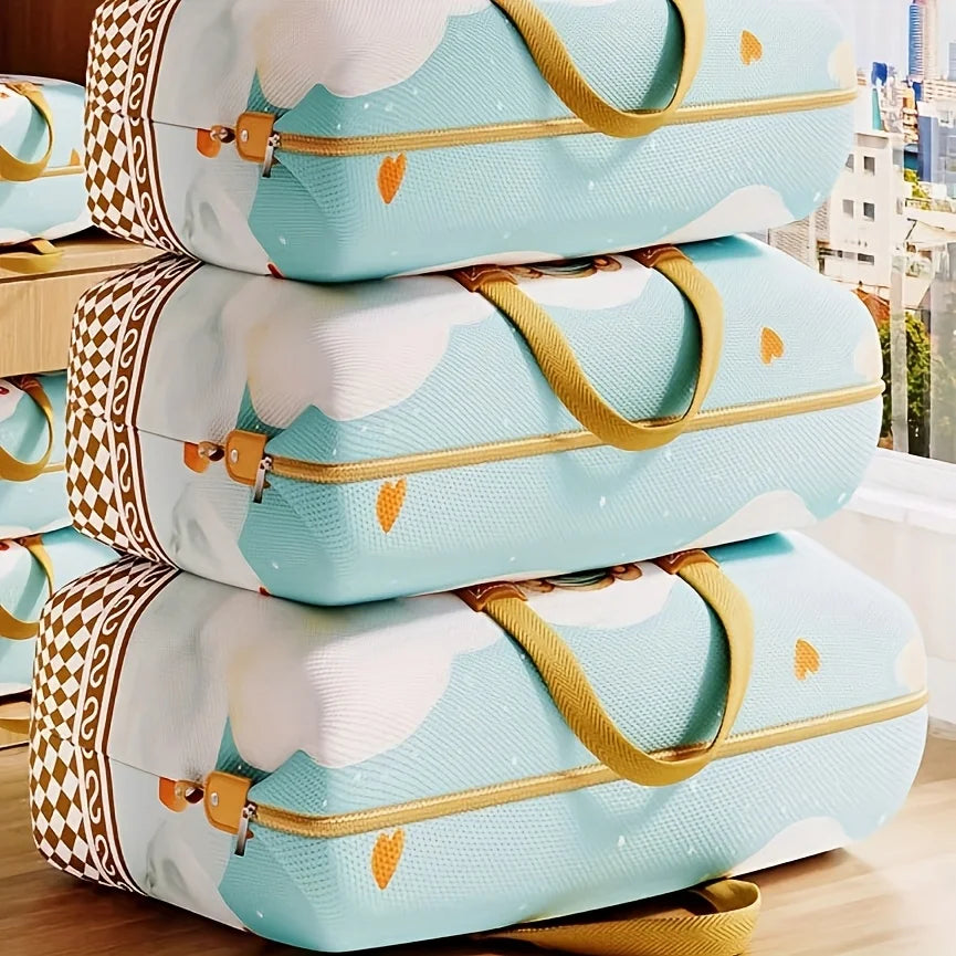 Large Quilt Storage & Travel Bag – Oxford Cartoon Organizer Quilt Storage Bag Zpaxo