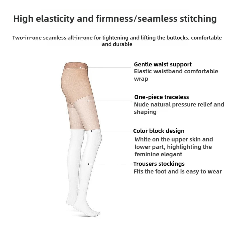 Golf Summer Women's Solid Color Leggings with Patchwork Ankle Stockings Sunscreen Anti Hook Silk Breathable Golf Accessories Zpaxo