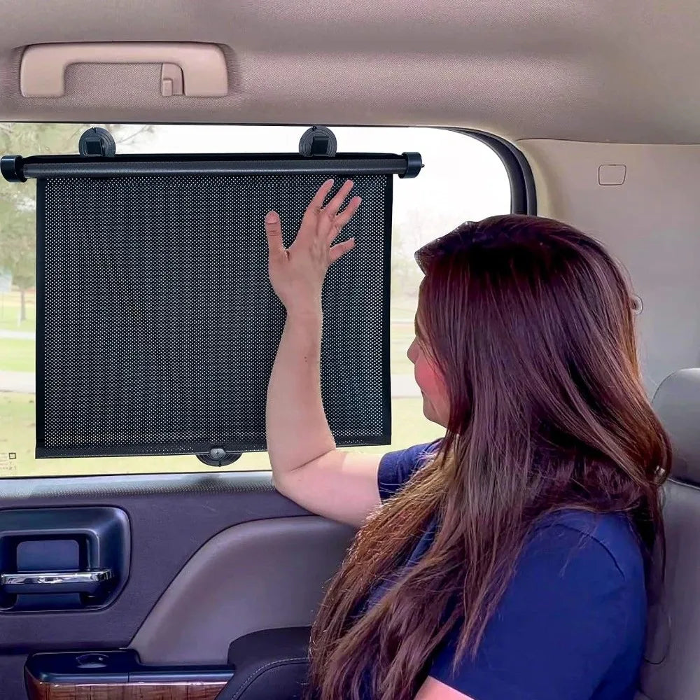 Universal Retractable Car Sunshade Roller Easy Slide Mechanism Zpaxo