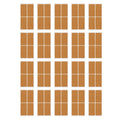 Cork Label Sticker Wooden 30x60mm Water Oil Proof Self Adhesive Wooden Label for Kitchen Office School 20 Sheet Zpaxo 30x60mm