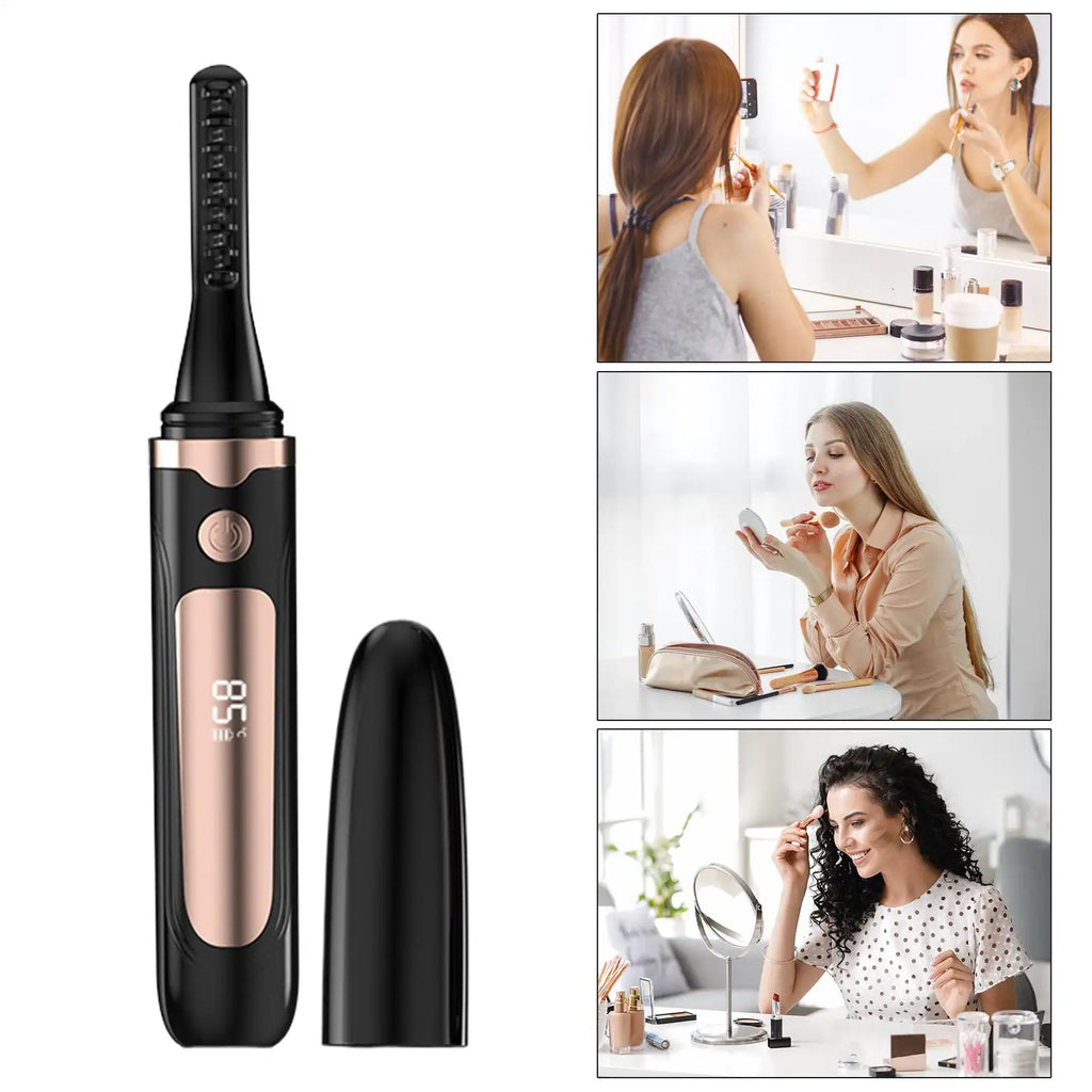 Heated Eyelash Curler – LED Display & 4-Level Heat | Zpaxo Heated Eyelash Curler Zpaxo