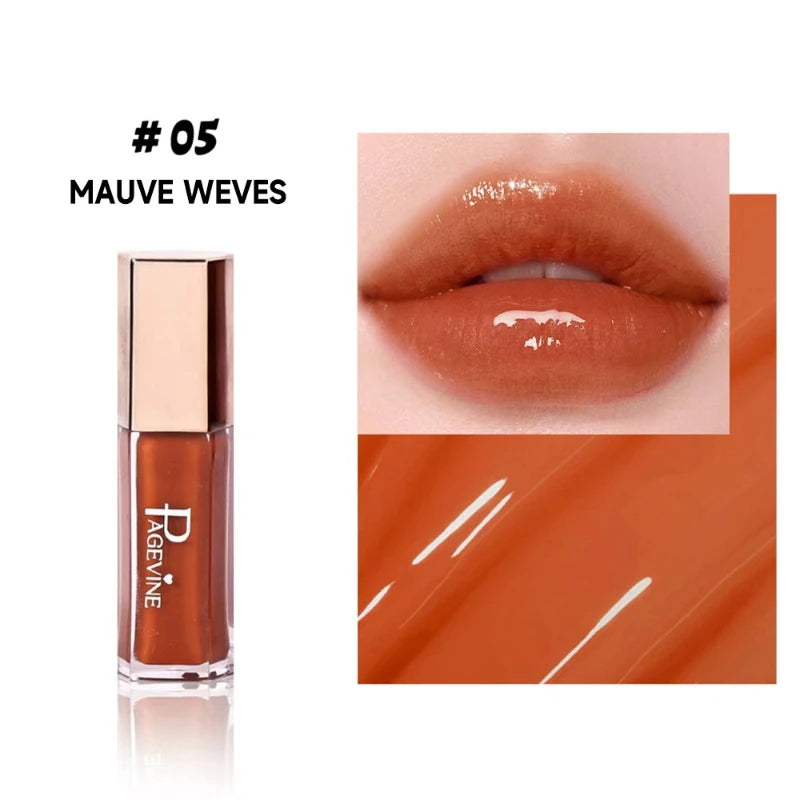 Mirror Gloss Lip Gloss – High Pigment Plumping Liquid Lipstick Lip Gloss Zpaxo 5