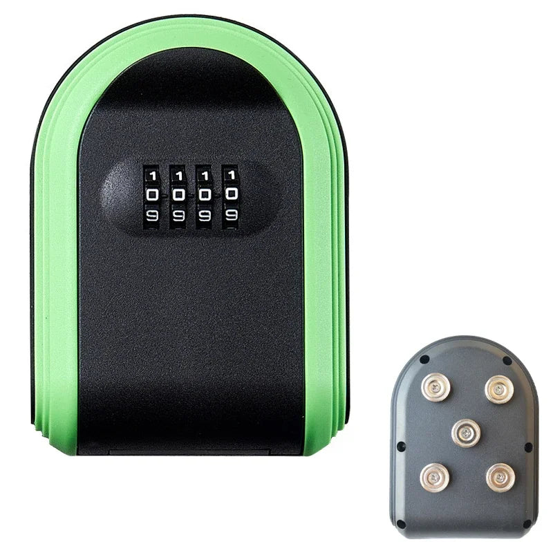 Wall Mount Key Lock Box 4 Digit Password Code Security No Home Office Zpaxo green