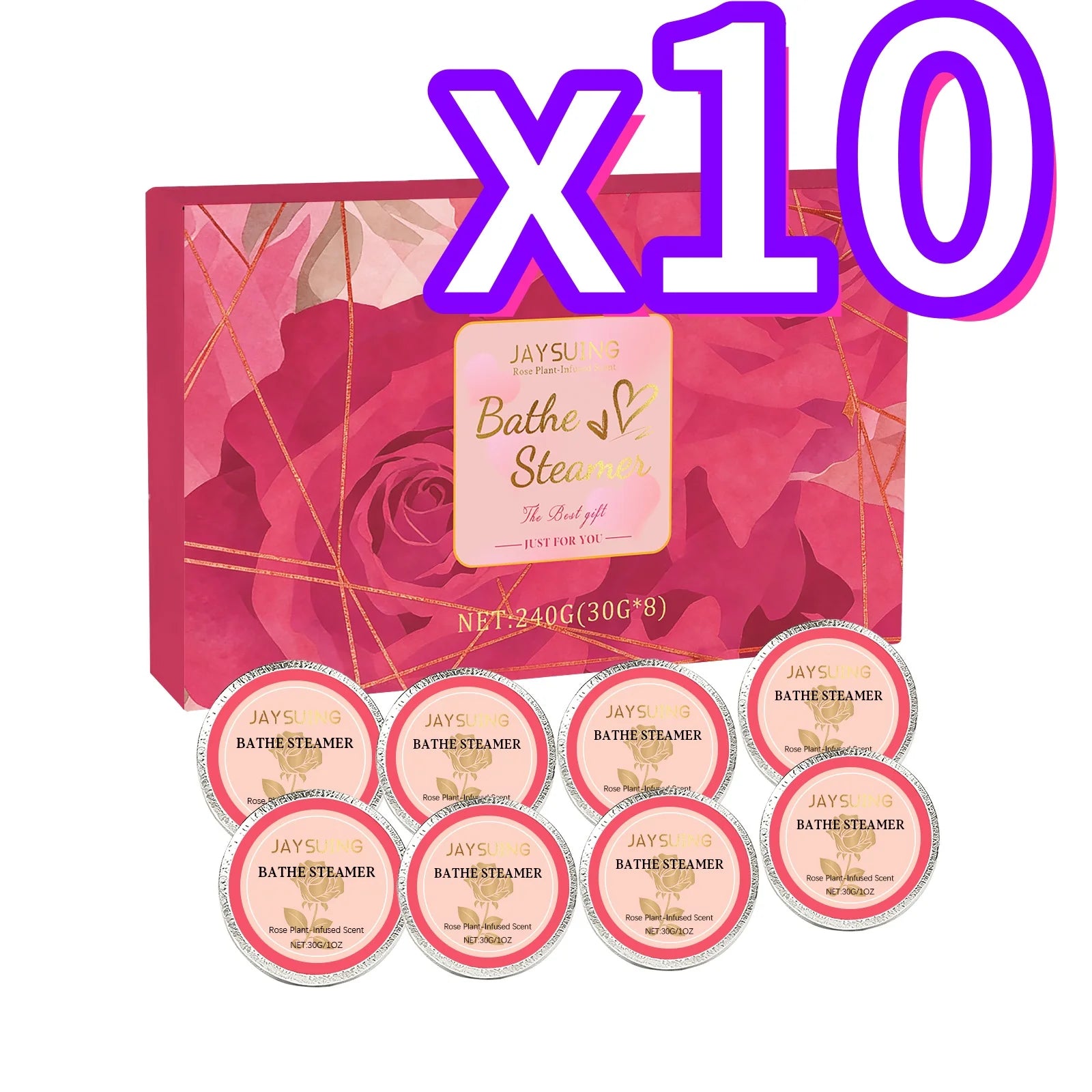 Rose Aromatherapy Shower Tablets – Relaxing Shower Steamers 8pc Aromatherapy Shower Steamers Zpaxo 8pcs Boxed X 10PCS ROSE