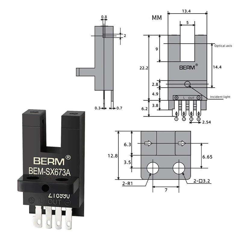 Photoelectric Switch Sensor EE-SX670 EE-SX671 EE-SX672 EE-SX673 Zpaxo SX673A