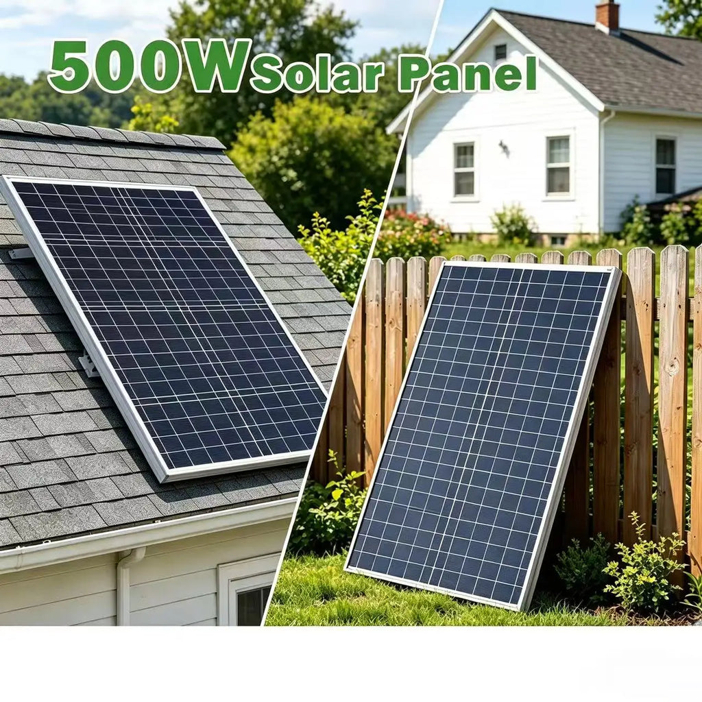 500W-1000W Portable Solar Panel 12V Battery Charger 100A MPPT Zpaxo