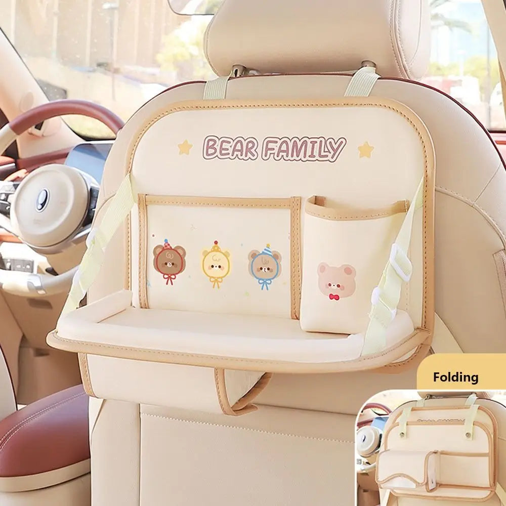 Food Tray Car Back Seat Large Capacity Folding Foldable Backseat Zpaxo
