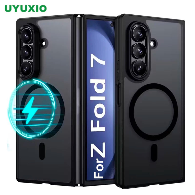 UYUXIO Full Cover Magnetic Matte Phone Case Samsung Galaxy Z Fold 7