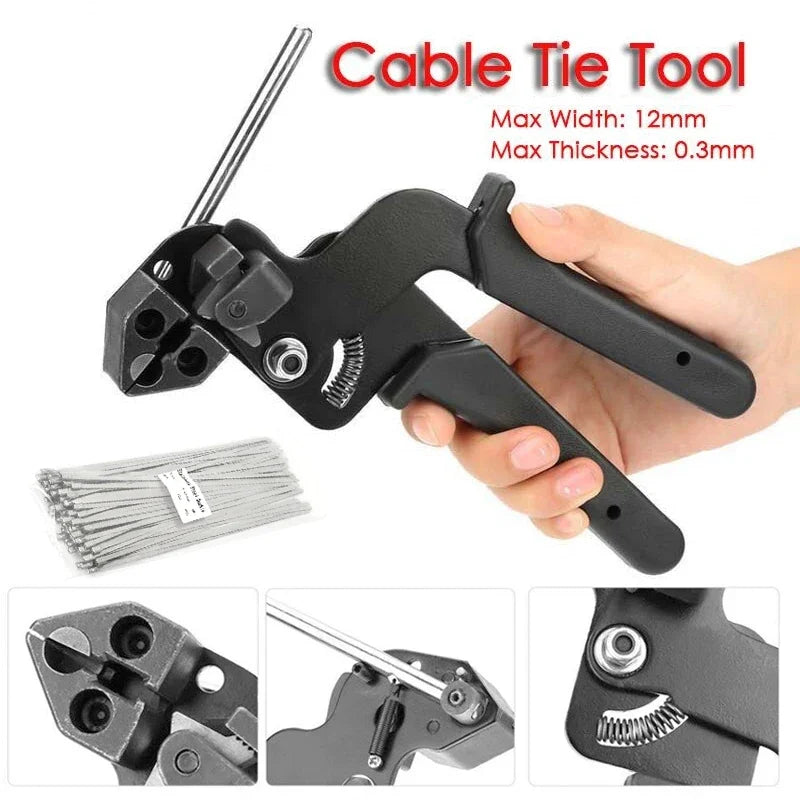 Cable Ties Plier Fastening Strap Cutting Tool Cutter Tension