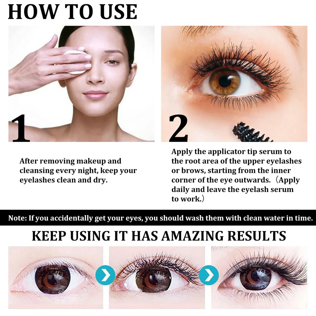 Castor Oil Eyebrow & Eyelash Growth Serum 10ml | Eelhoe Eyebrow Growth Serum Zpaxo