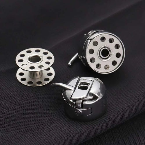 12-Pack Metal Bobbins + 2 Cases – High Capacity Sewing Sewing Machine Bobbins Zpaxo