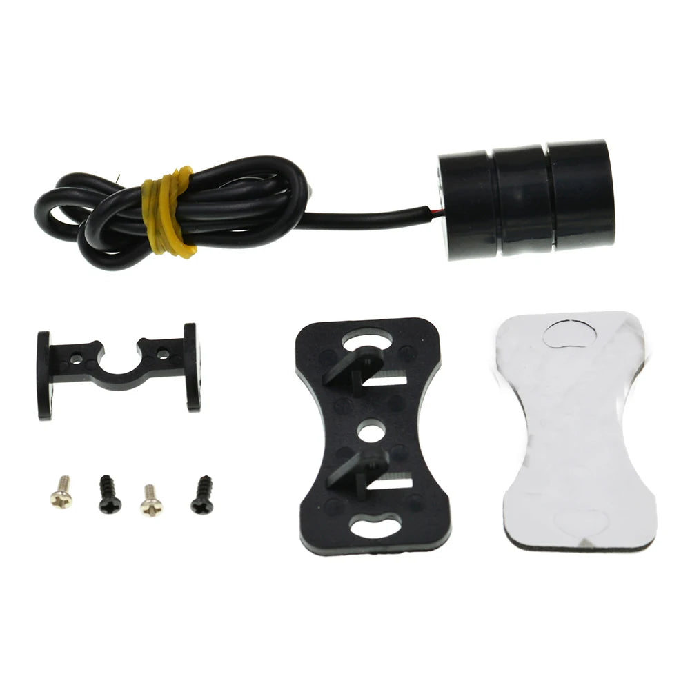 Motorcycle LED Brake Taillight Anti-collision Anti-fog Fog Light Zpaxo black