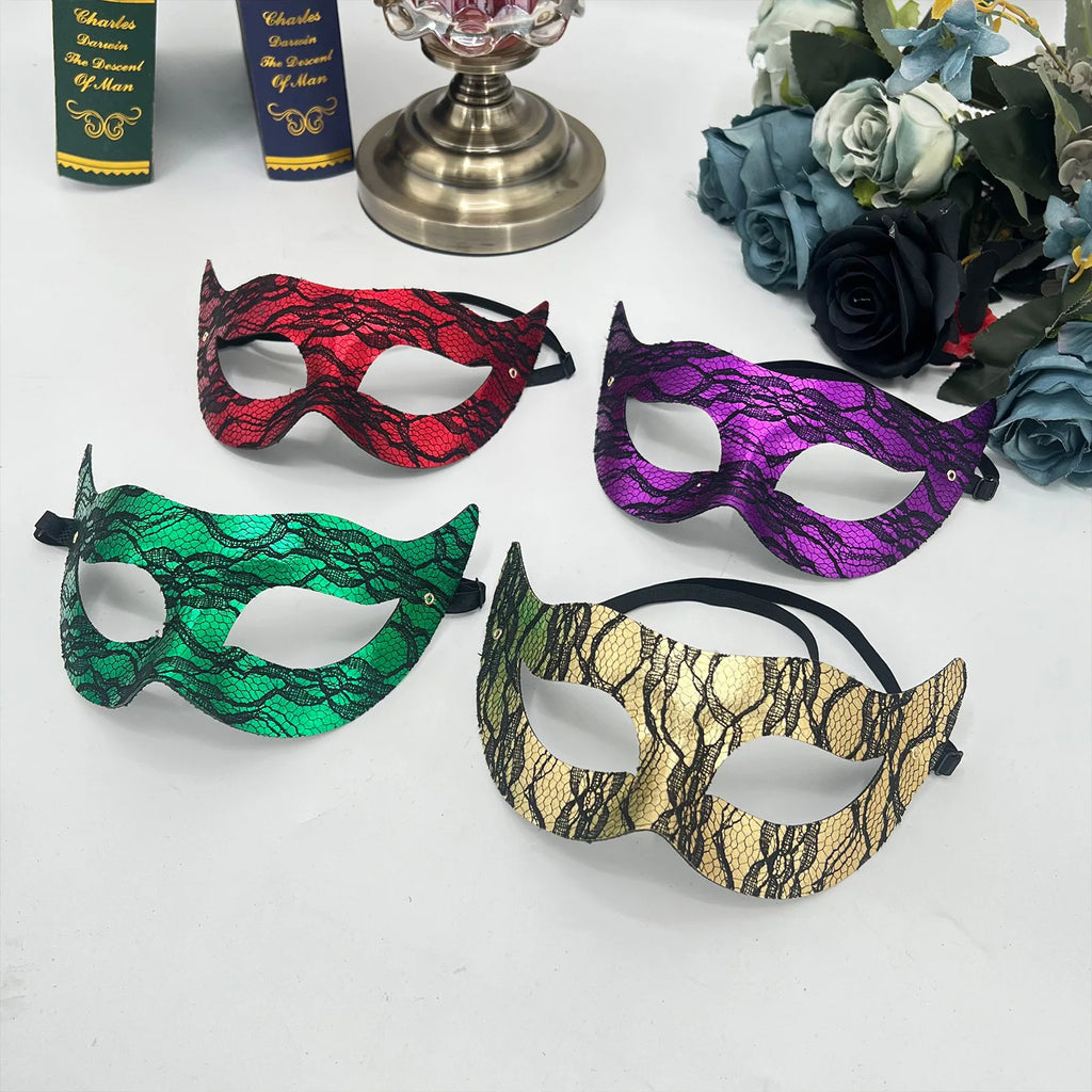 PVC Princess Half-Face Masquerade Mask – Halloween & Carnival