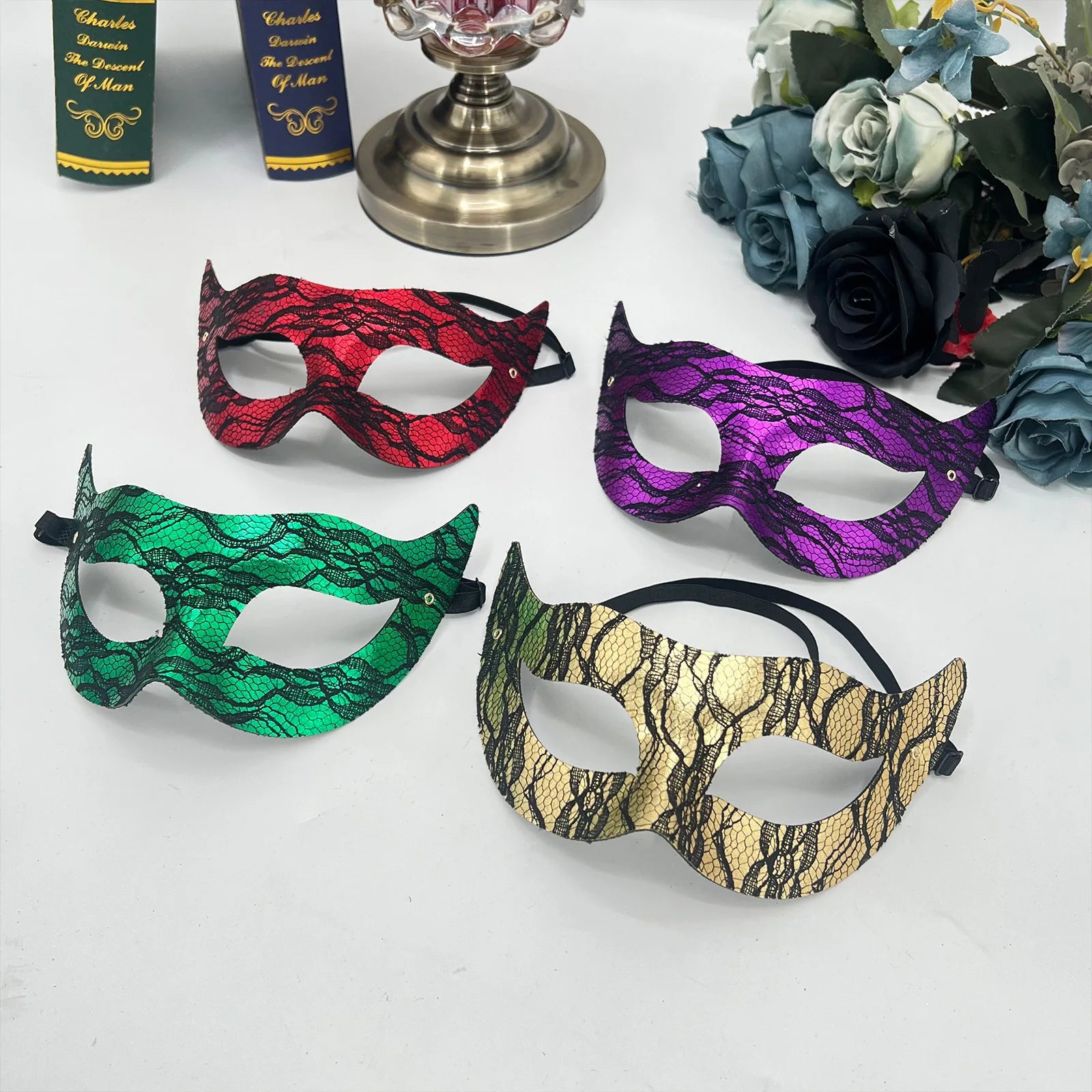 PVC Princess Half-Face Masquerade Mask – Halloween & Carnival