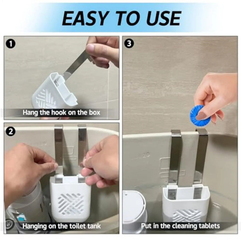 Toilet Tank Tablet Holder Cleaning Bracket Storage Hotel Home