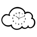 Cloud Wall Clock Stylish Modern Wood Decorative Ornament Kids Room Zpaxo L