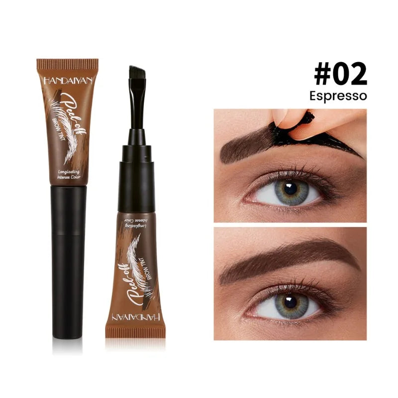 5-color Tear-off Eyebrow Gel Brush Combined Long-lasting Intense Zpaxo 02