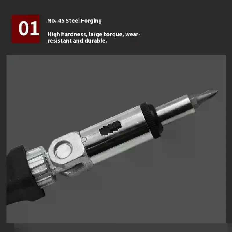 1 Hex Interface Multi-function Magnetic Bit Ratchet Screwdriver Angle Zpaxo