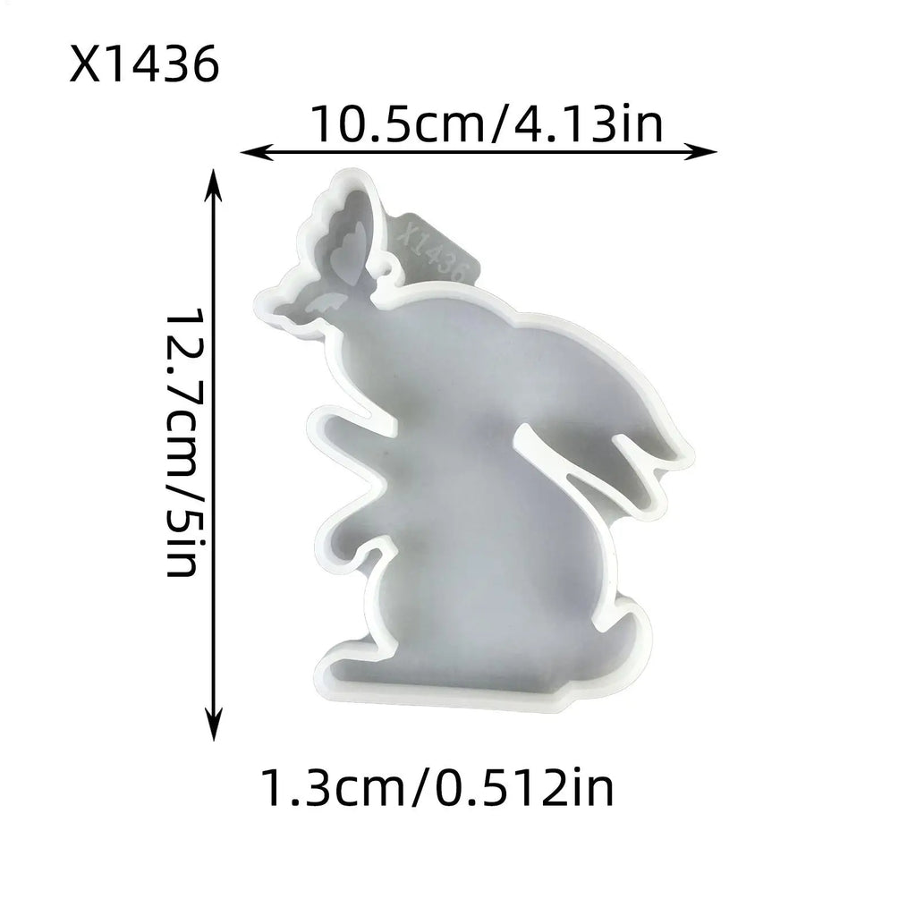 Bunny Silicone Mold Butterfly Easter Spring Candle Making Molds Resin