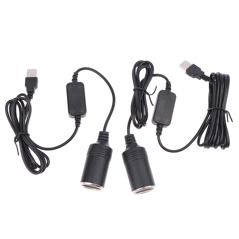 5V to 12V USB Car Cigarette Lighter Socket Adapter