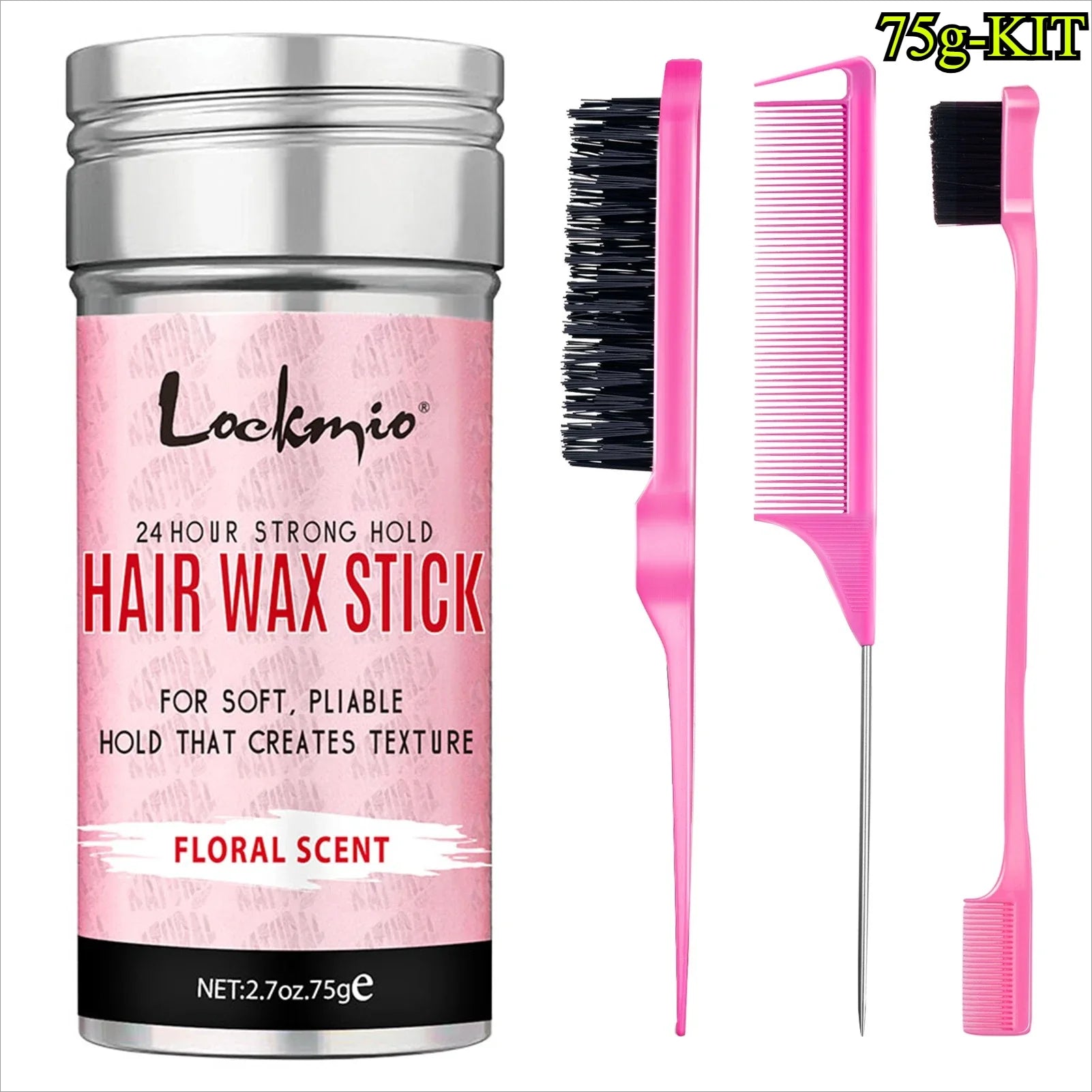 2026 New Arrival！Wax Stick Set Professional Styling Kit For Women Anti-frizz Smoothing Broken Back Hair Mud Messy Hairs Wax Rod Zpaxo 6BF064-75g-KIT
