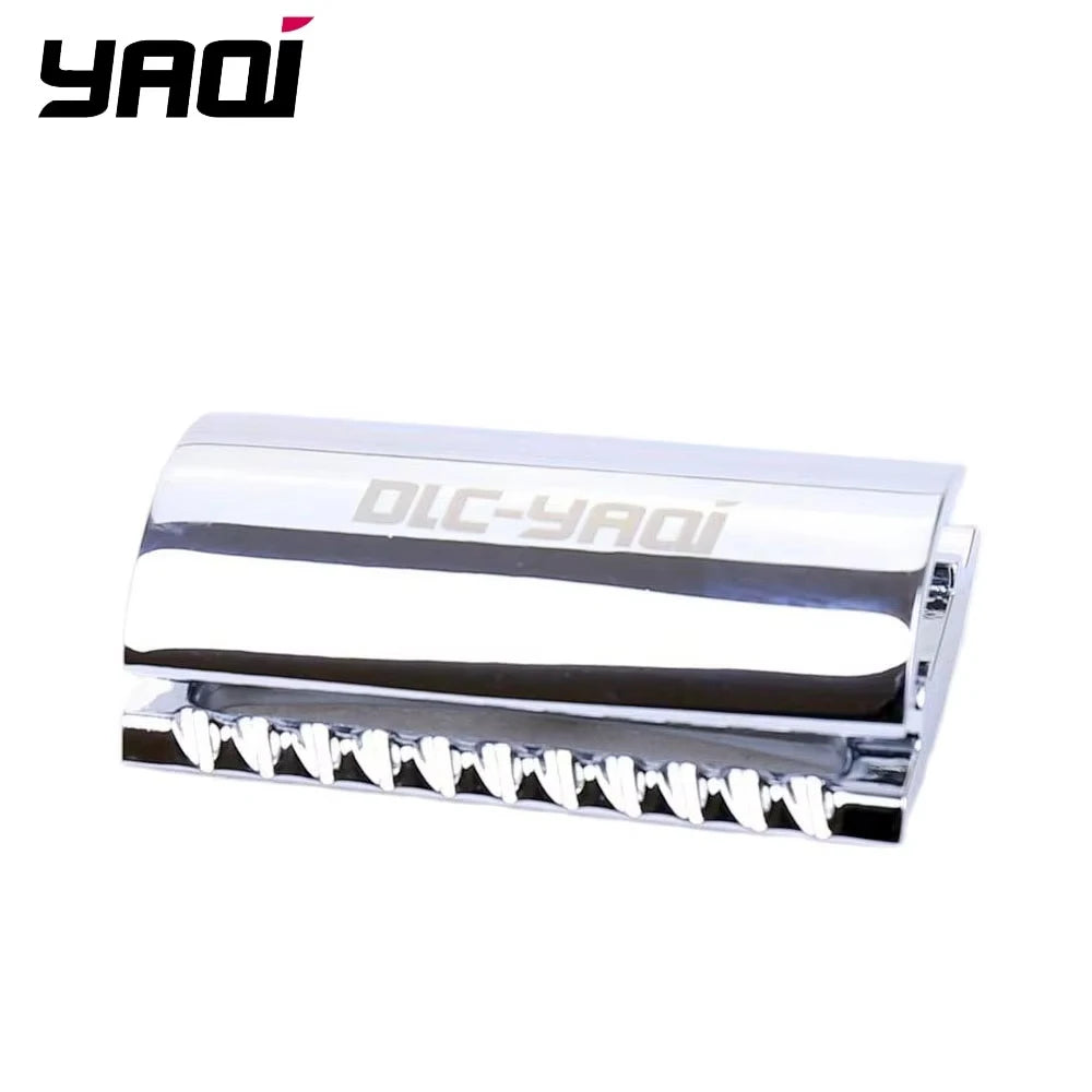 YAQI Chrome Scalloped Bar Double Edge Safety Razor Head Safety Razor Head Zpaxo SRH04