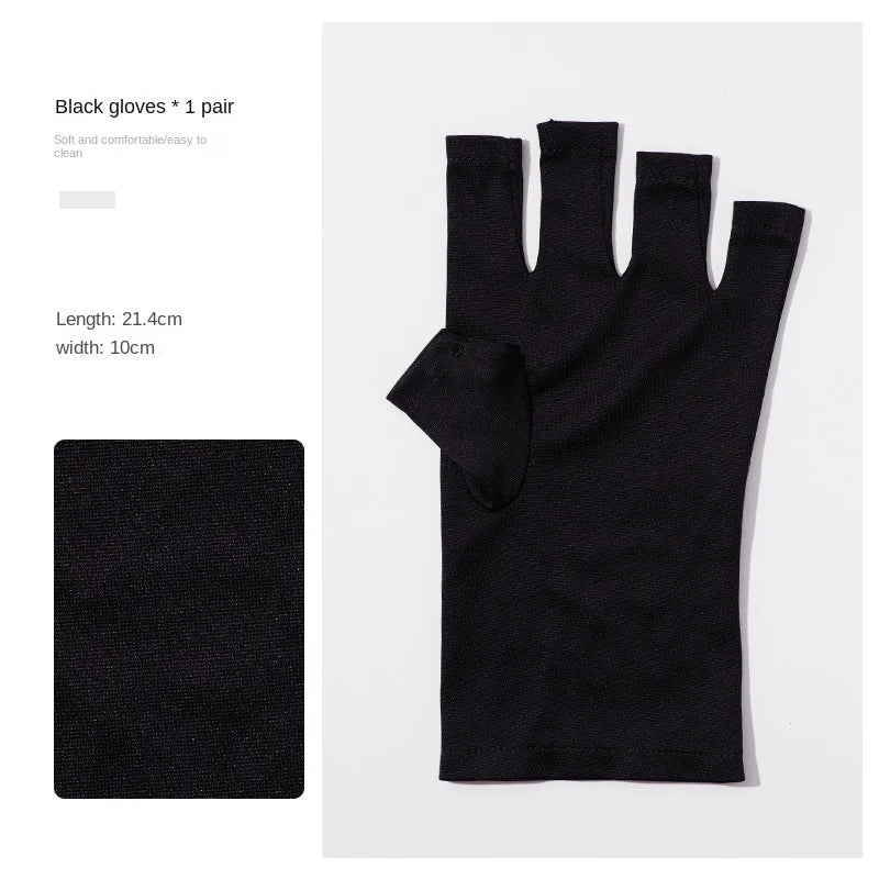 Nail Art Glove UV Protection Anti Radiation Gloves Protecter Gel LED