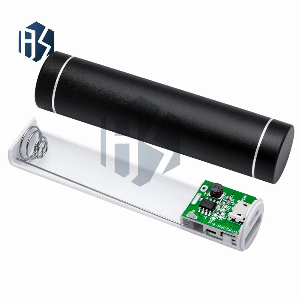 Metal Power Bank DIY Storage Case Box Welding Suit 1X 18650 Battery Zpaxo