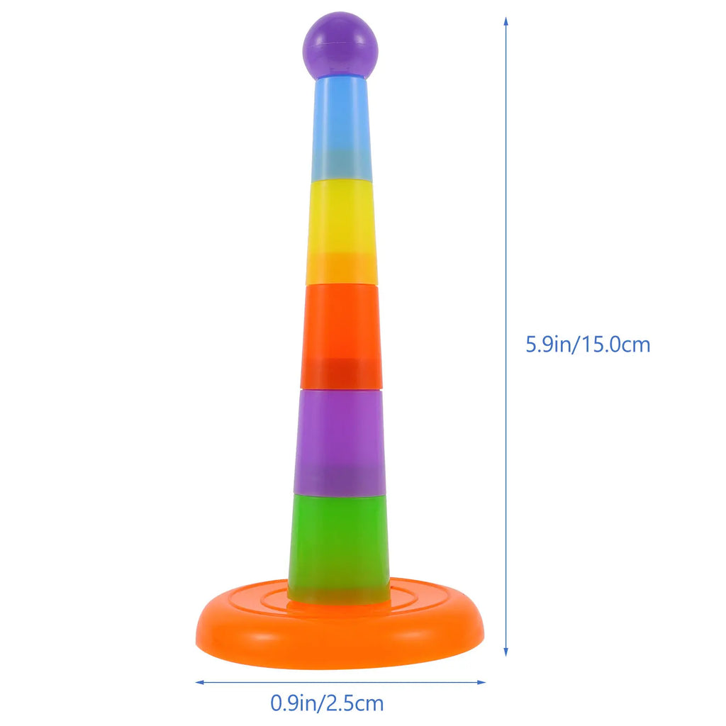 Interactive Bright Ring Toss Playground Educational Parrot Playing