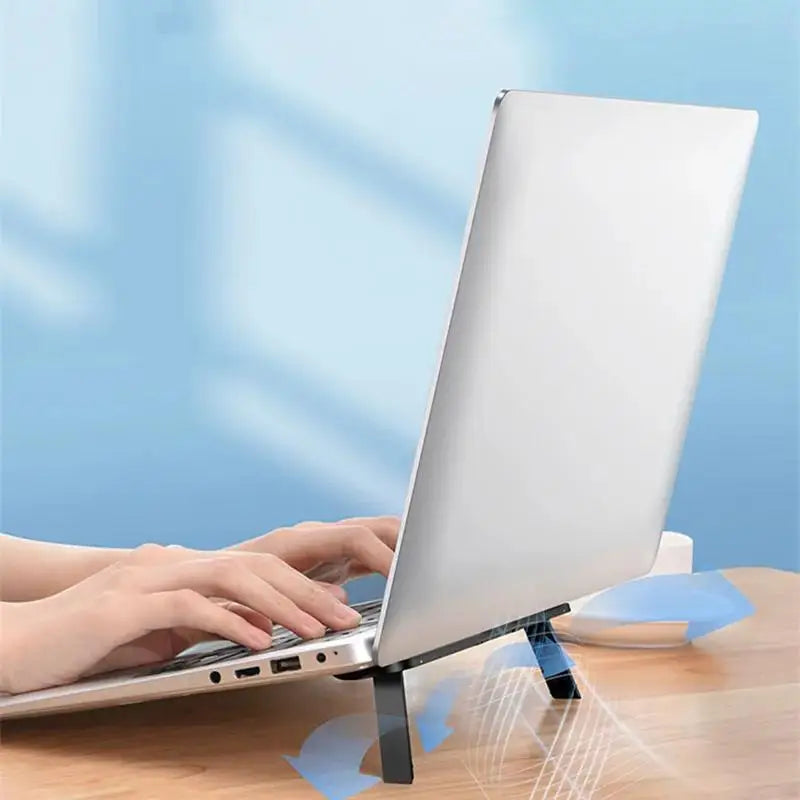 Foldable Laptops Riser Stand for Macbook Pro Air Lenovo Samsung Notebook Cooling Pad Invisible Laptop Holding Bracket Lift Stand Zpaxo
