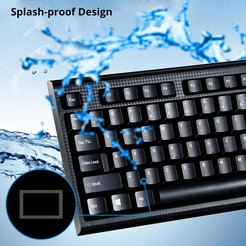 Q9 Single Keyboard USB Square Mouth Business Office Home PS2 Round Zpaxo