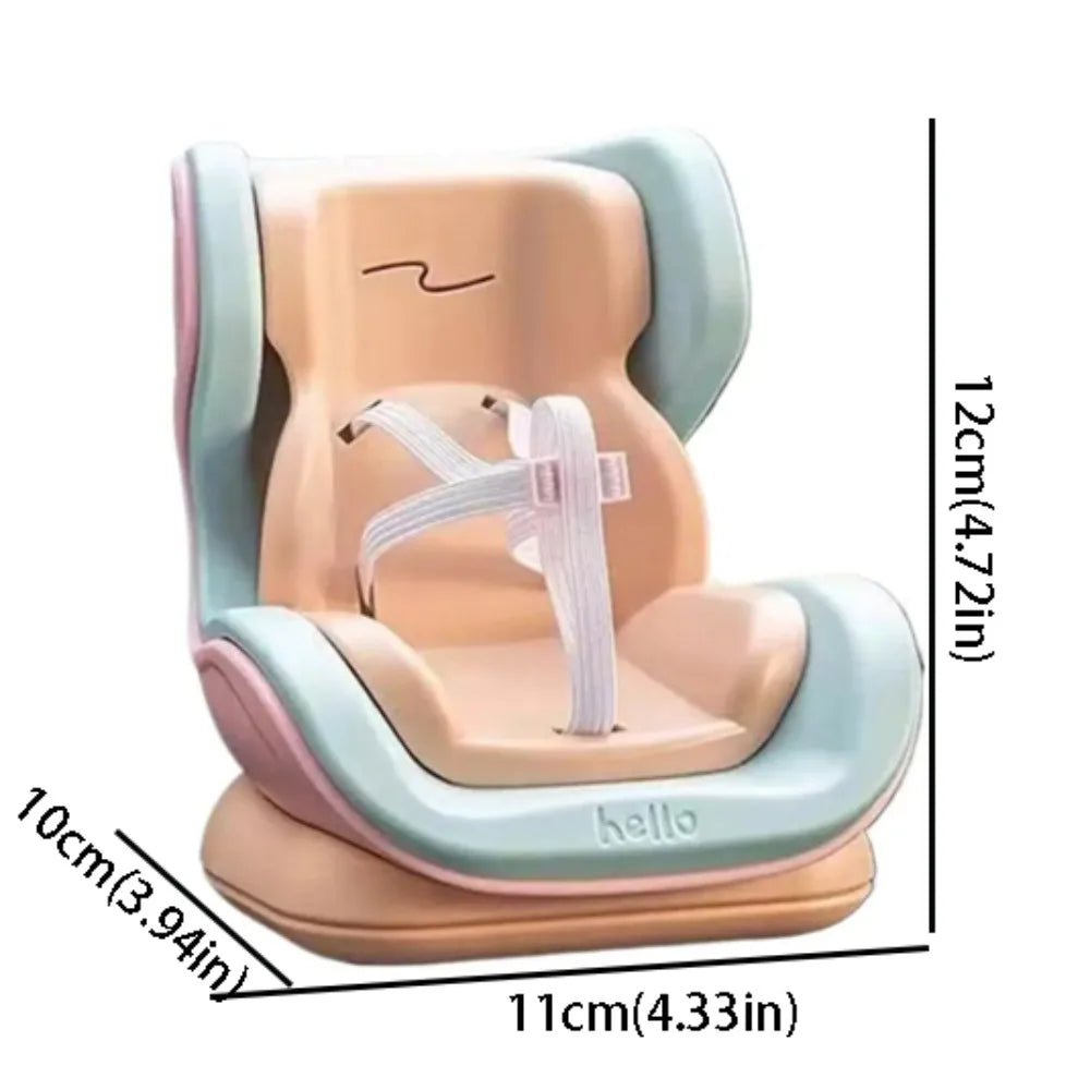 Cartoon Design Car Doll Safety Seat Mini 4 Styles Plush Material Zpaxo Style D