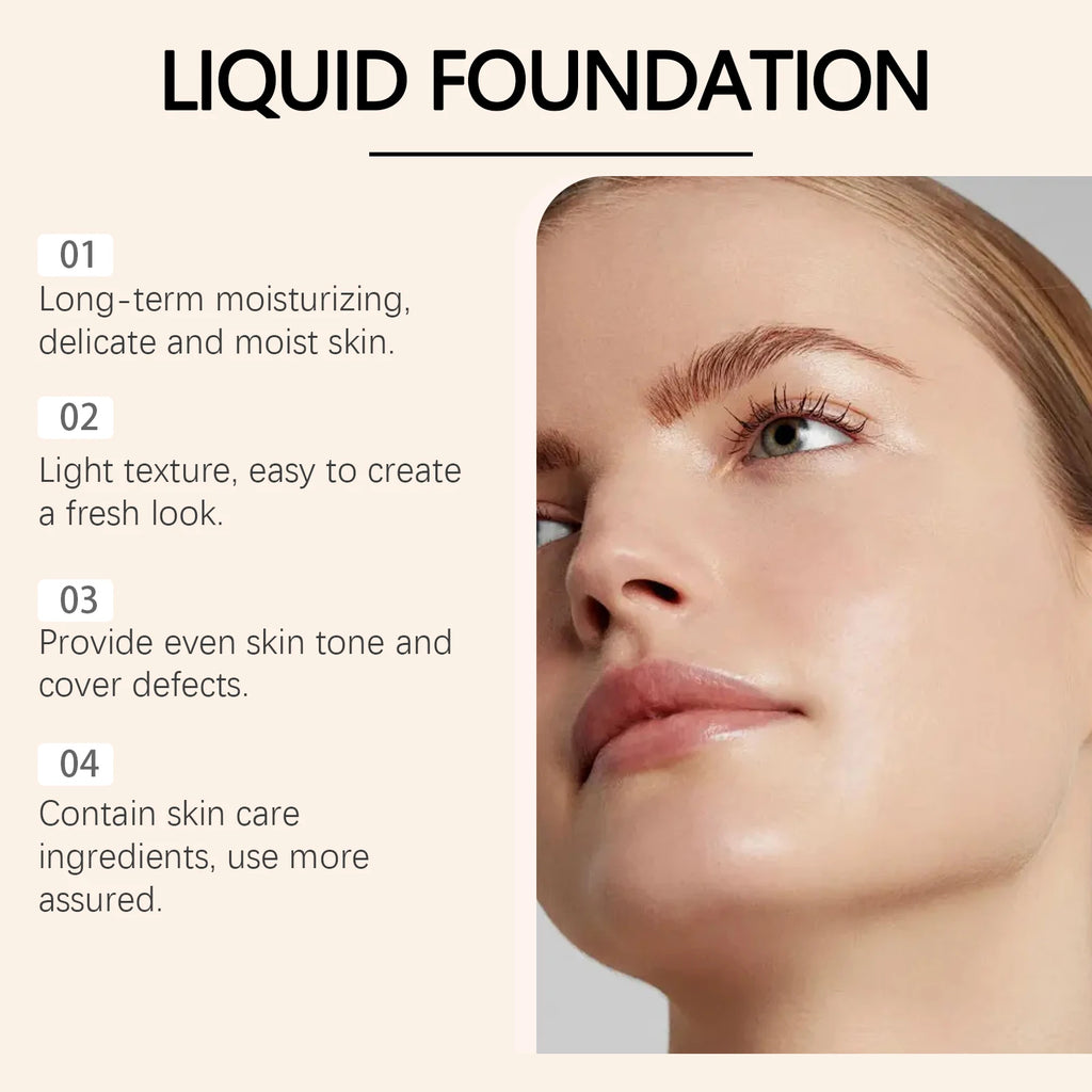 Hoygi SPF 50 Liquid Foundation – High Coverage & Waterproof Liquid Foundation Zpaxo