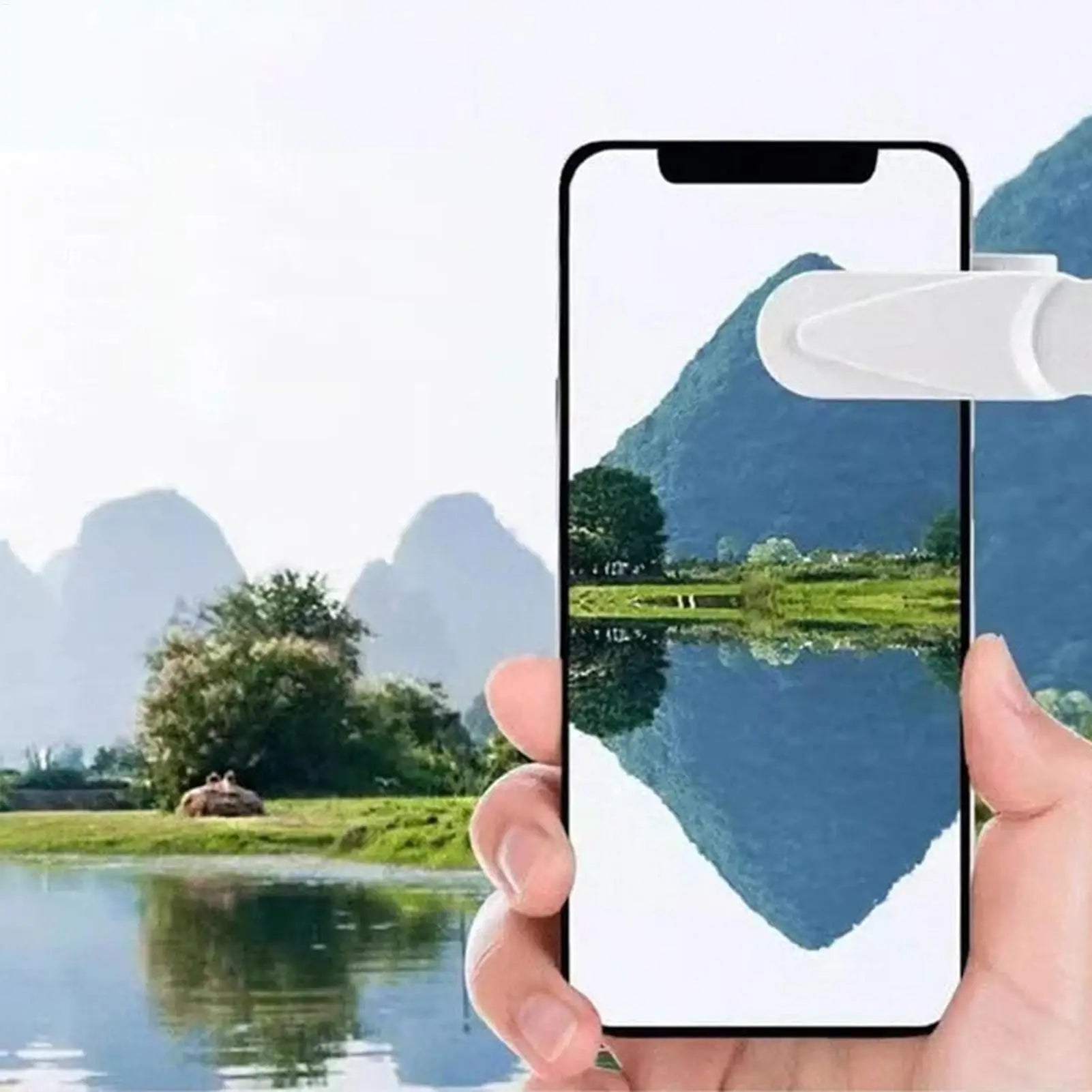Smartphone Camera Mirror Reflection Clip Portable HD Lens Phone