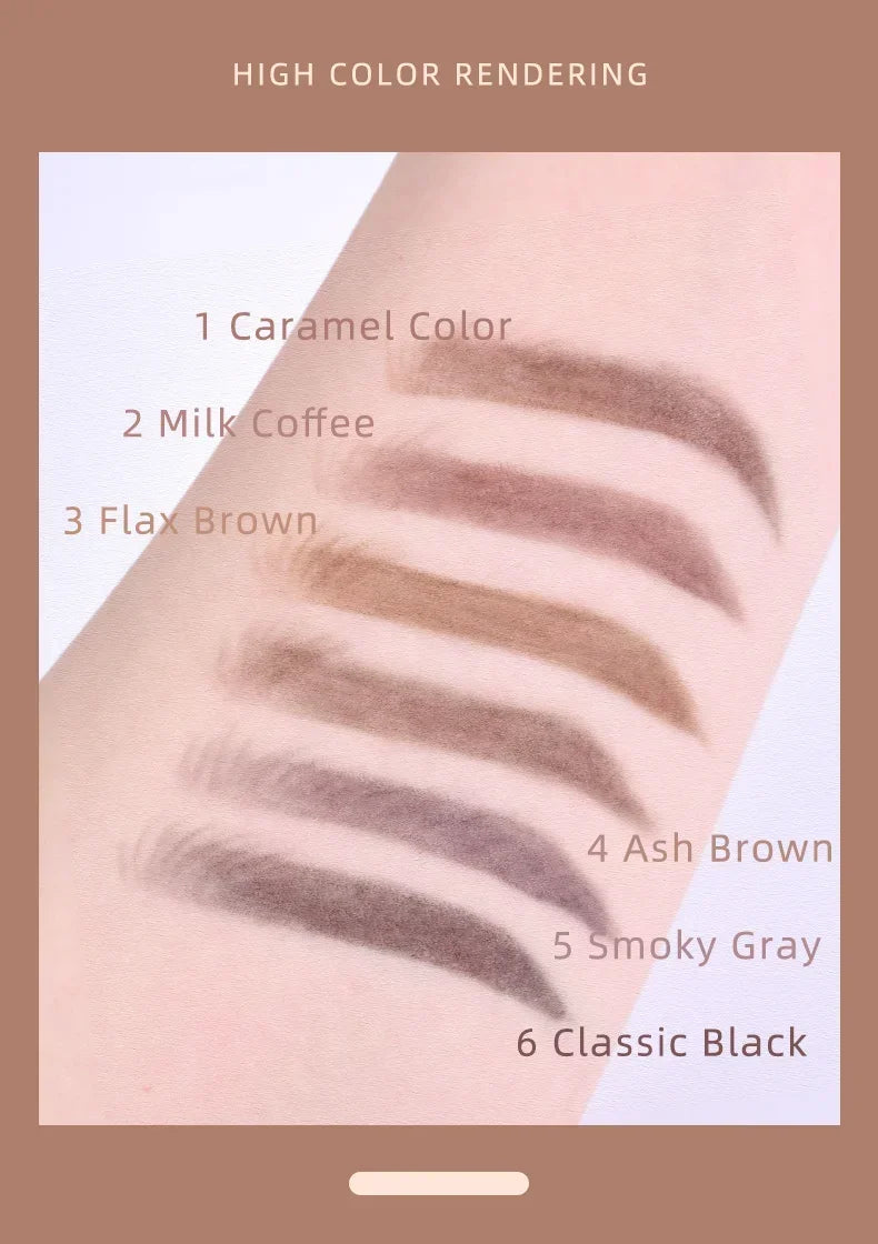 Waterproof Double-ended Eyebrow Pencil Ultra Fine Sweat-proof Long
