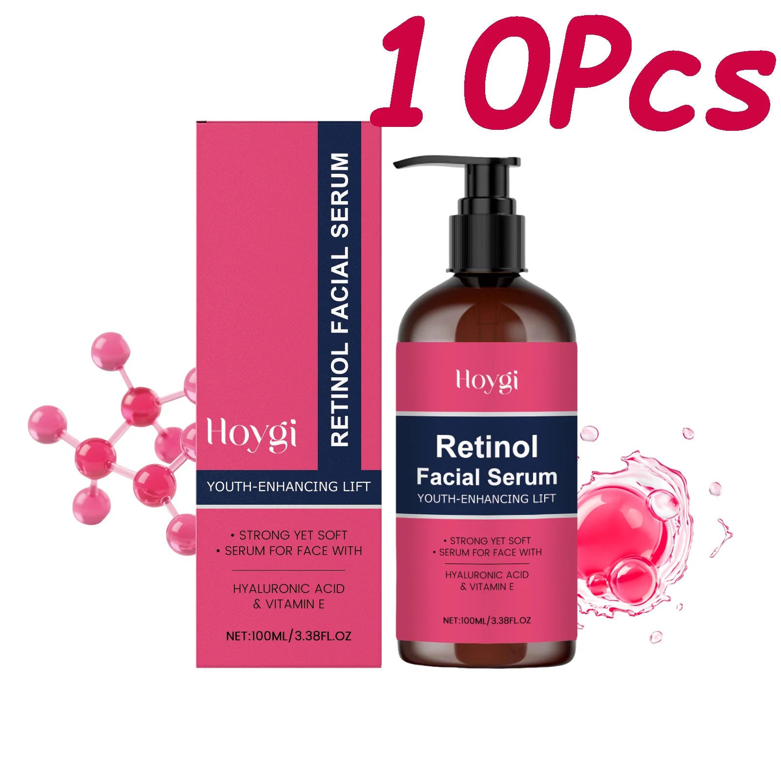 Hoygi Retinol Face Serum – Anti-Wrinkle Firming 100ml Retinol Face Serum Zpaxo 10 x 100ml Boxed