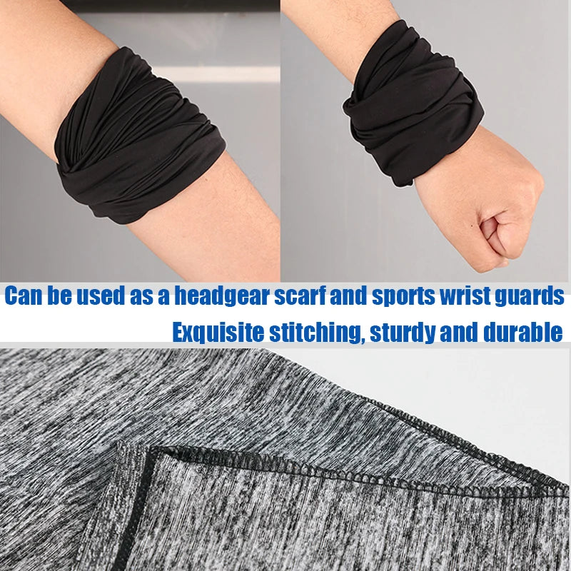 Summer Breathable Cycling Headwear Ice Silk Anti UV Face Cover Quick-dry Outdoor Sport Running Scarf Men Women Fishing Mask Zpaxo
