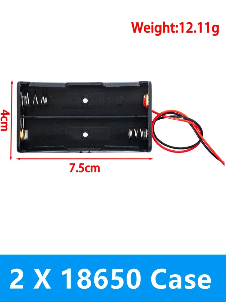 18650 Power Bank Enclosure 1-4 Slot Battery Case Wires Hard Pins Zpaxo 2 X 18650 Case