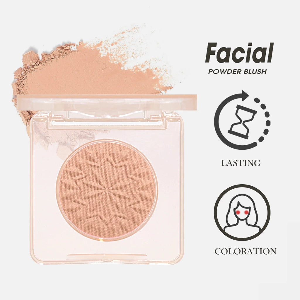 HISYI Single Blush Waterproof Whitening Matte Fine Flash Natural Nude Zpaxo