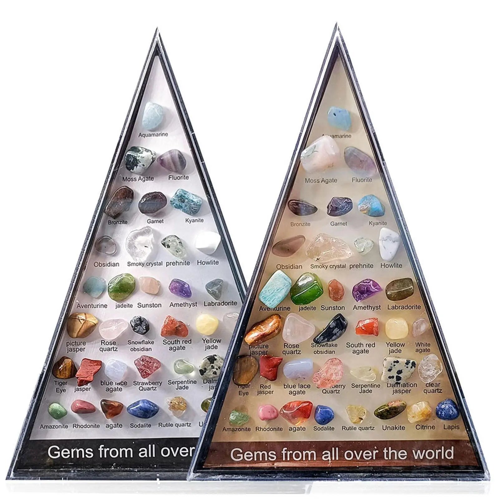 36-Piece Rock & Mineral Geology Gem Kit – Kids Crystal Set