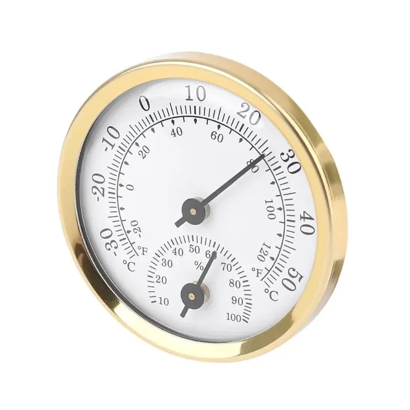 58mm Mini 2 in 1 Thermometer Hygrometer Auto Senser Wall Mounted Mechanical Analog Temperature Gauge Humidity Meter homeuse tool Zpaxo