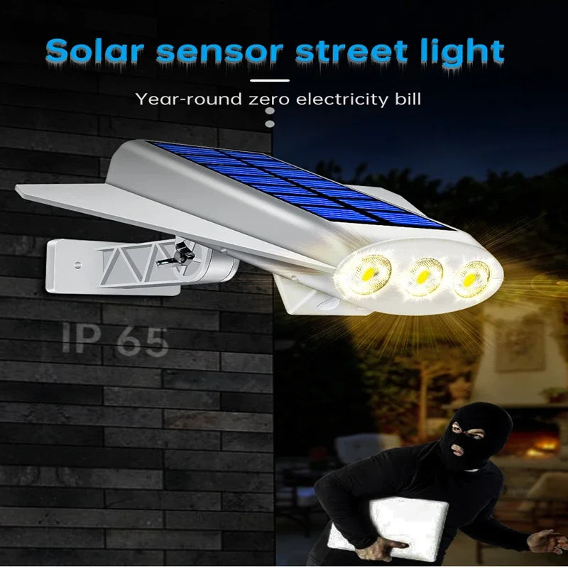 Solar Wall Light Outdoor Waterproof LED Lamp 2200mAh Security Yard Zpaxo