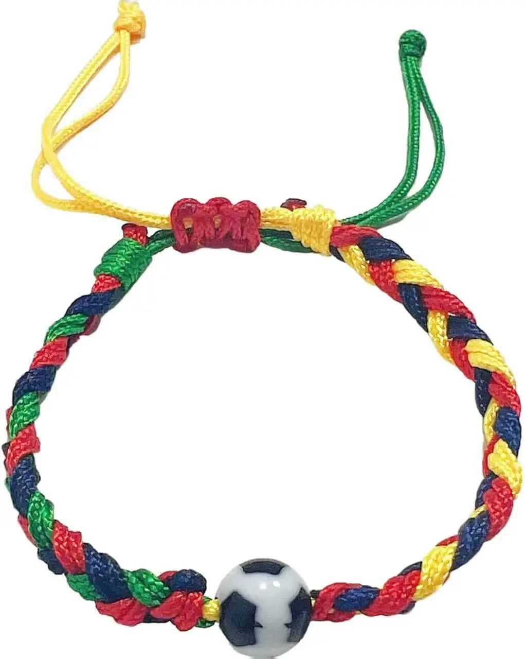 Soccer Game Series Paracord Bracelet Polymer Clay Woven Sports Rope