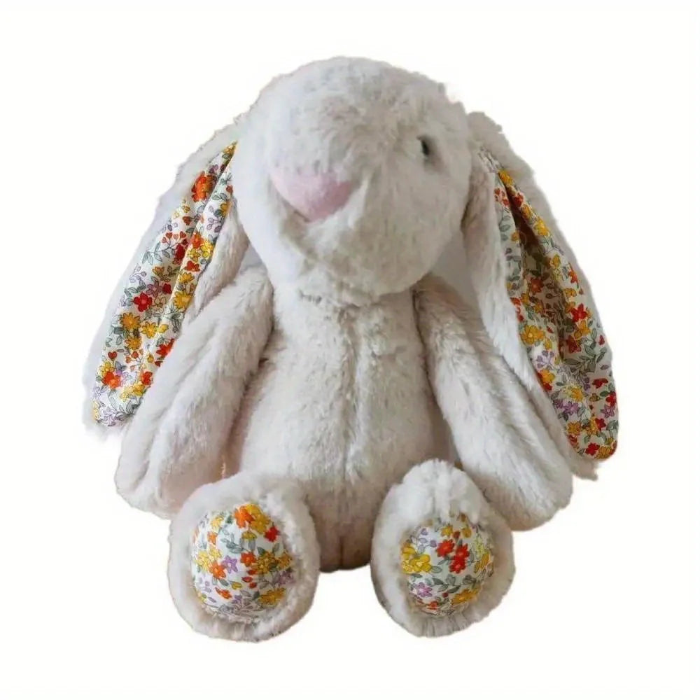 Cute Sitting Long Ear Rabbit Plush Doll Creative Soft Stuffed Anima