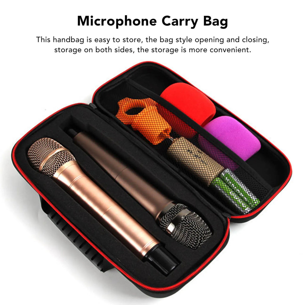 Microphone Storage Bag Box Shockproof Drop Proof EVA Wireless Case