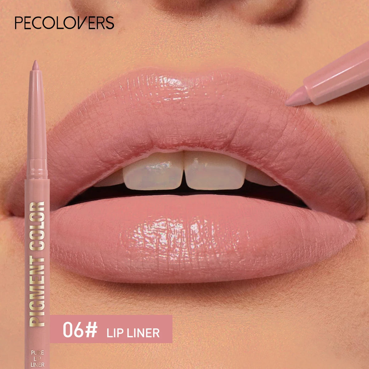 1PC Matte Lip Liner - Long-lasting, Waterproof, Easy To Glide, Moisturizing Formula for All Skin Types, Lip Makeup Zpaxo 06