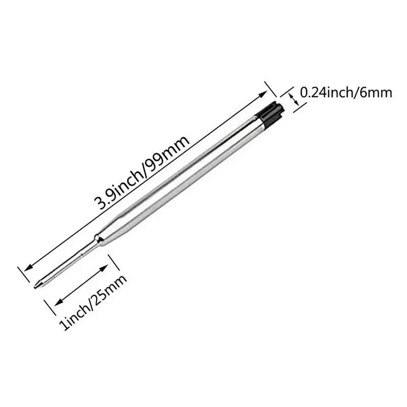 Parker Ballpoint Pen Refills – Medium Point Blue & Black Ink Pen Refills Zpaxo